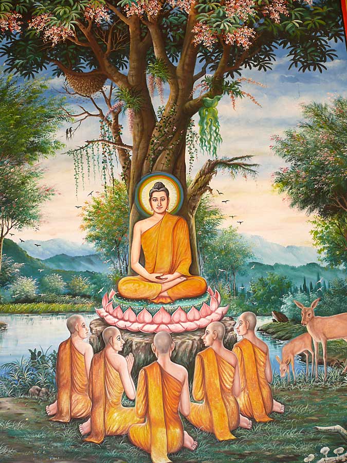 thai-painting-buddha-teaching